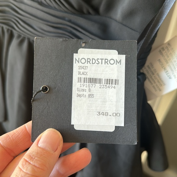 Mac Duggal RUFFLE LAYERED V-NECK MIDI DRESS - Picture 6 of 8